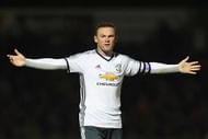 NORTHAMPTON, ENGLAND - SEPTEMBER 21: Wayne Rooney of Manchester United looks on during the  EFL Cup Third Round match between Northampton Town and Manchester United at Sixfields on September 21, 2016 in Northampton, England.  (Photo by Laurence Griffiths/Getty Images)